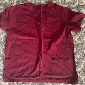 Dagacci Maroon scrub top